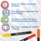 VEESA Fabric Markers, 24 Colors Permanent Fabric Paint Marker for Clothes, Fine Point Textile Marker Pen for T-Shirt Shoes, Non-Toxic & Kid Safe